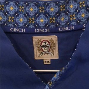 Cinch Blue w/multycolor print cuffs
